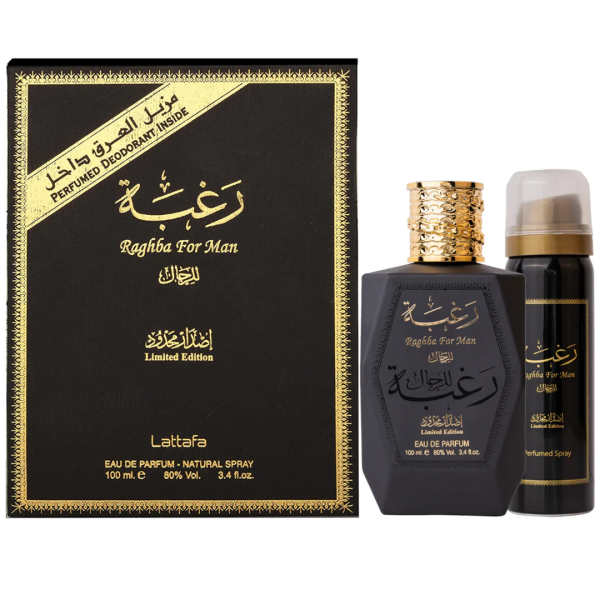 RAGHBA PACK FRAGRANCE 100 ml & DEODORANT  FOR MEN