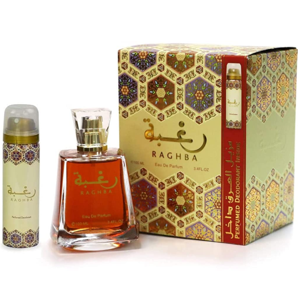 RAGHBA PACK  FRAGRANCE 100 ml & DEODORANT FOR WOMEN